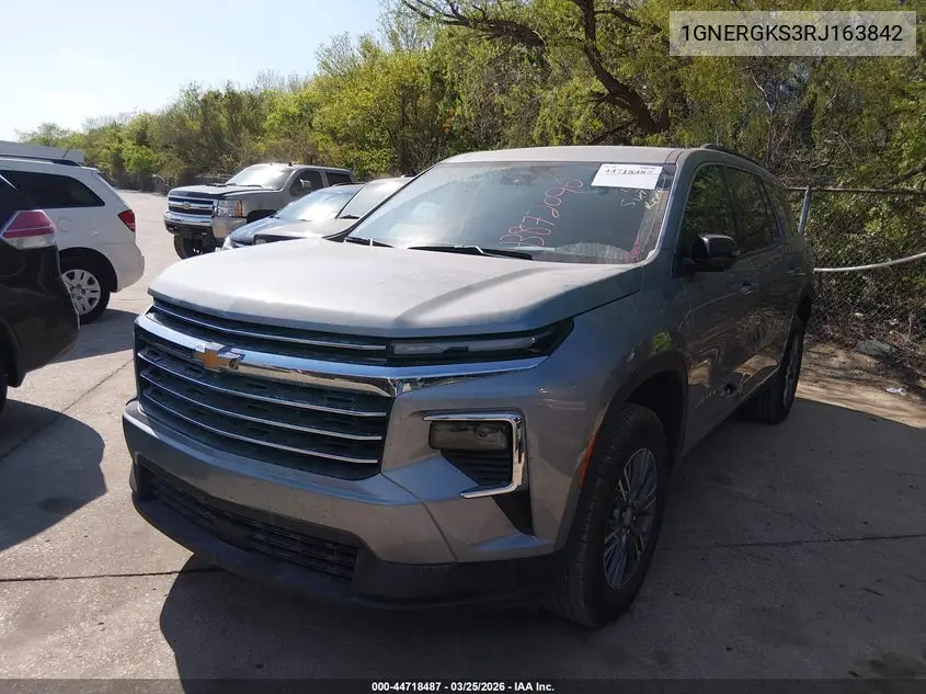 1GNERGKS3RJ163842 2024 Chevrolet Traverse Fwd Lt