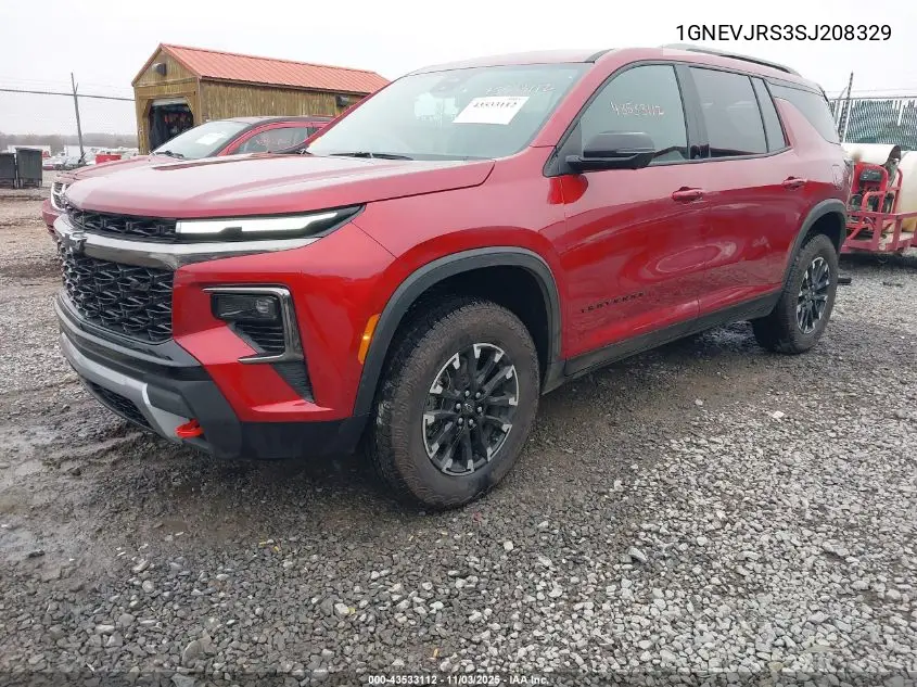 1GNEVJRS3SJ208329 2025 Chevrolet Traverse Awd Z71