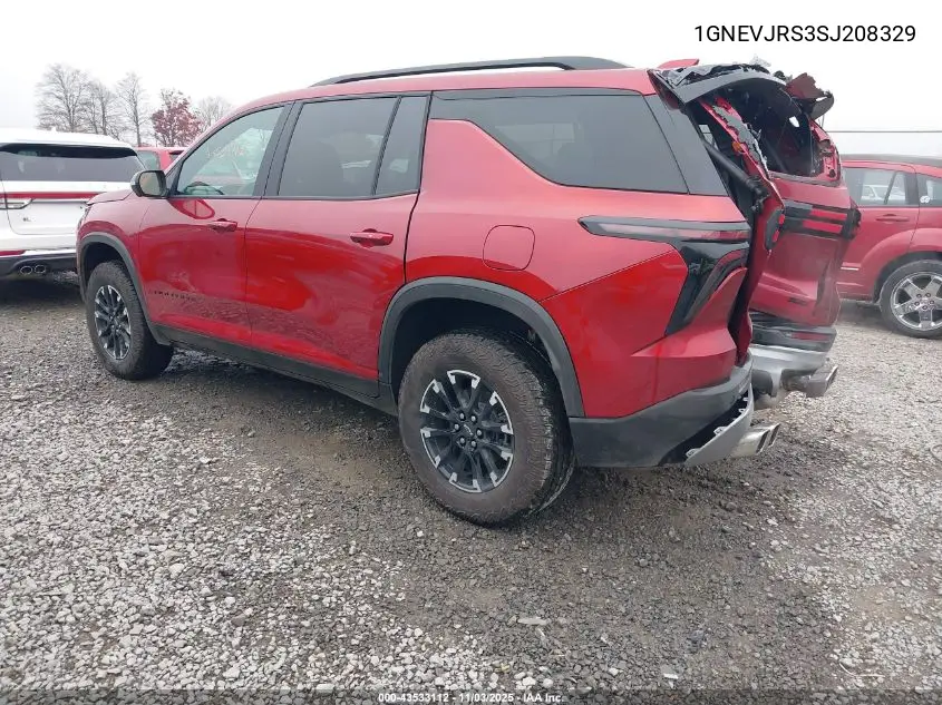 1GNEVJRS3SJ208329 2025 Chevrolet Traverse Awd Z71