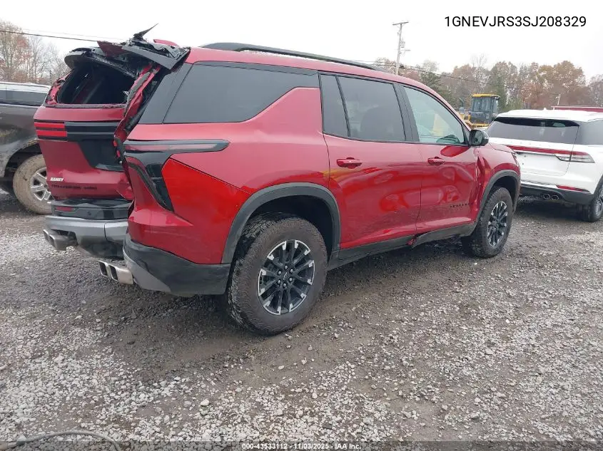 1GNEVJRS3SJ208329 2025 Chevrolet Traverse Awd Z71