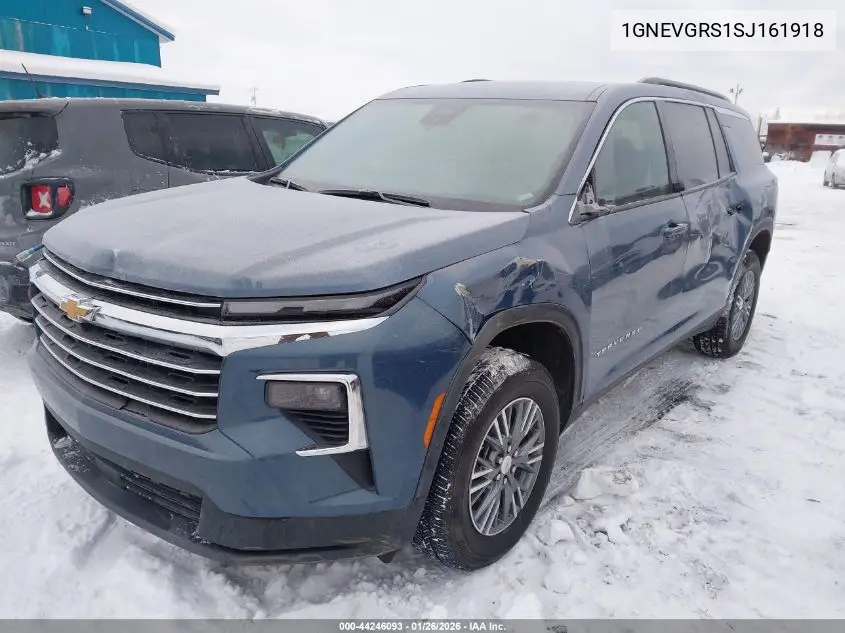 1GNEVGRS1SJ161918 2025 Chevrolet Traverse Awd Lt