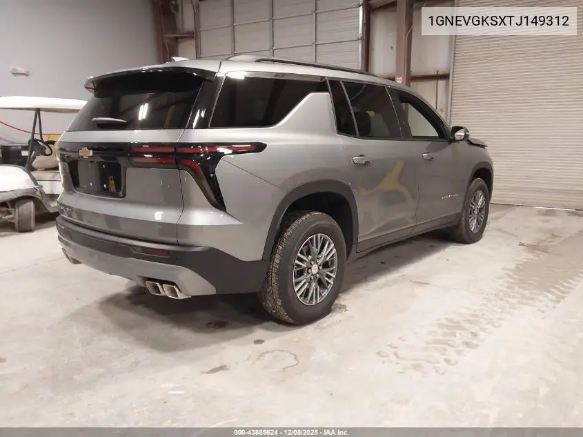 1GNEVGKSXTJ149312 2026 Chevrolet Traverse Awd Lt