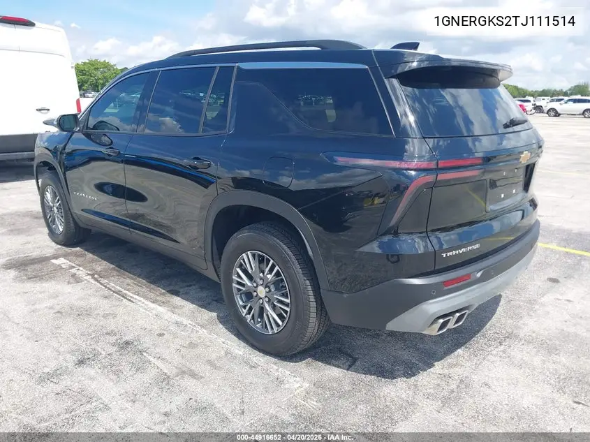 1GNERGKS2TJ111514 2026 Chevrolet Traverse Fwd Lt