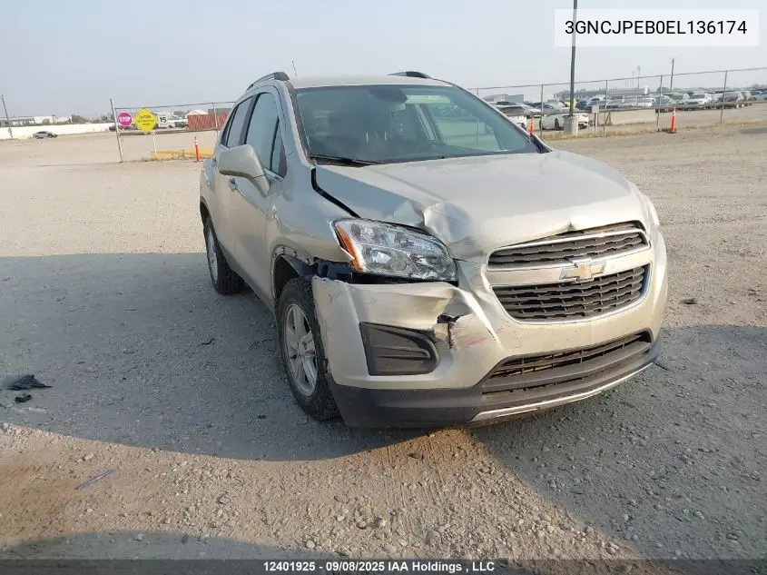 3GNCJPEB0EL136174 2014 Chevrolet Trax