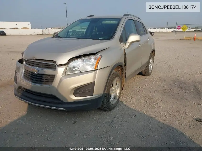 3GNCJPEB0EL136174 2014 Chevrolet Trax