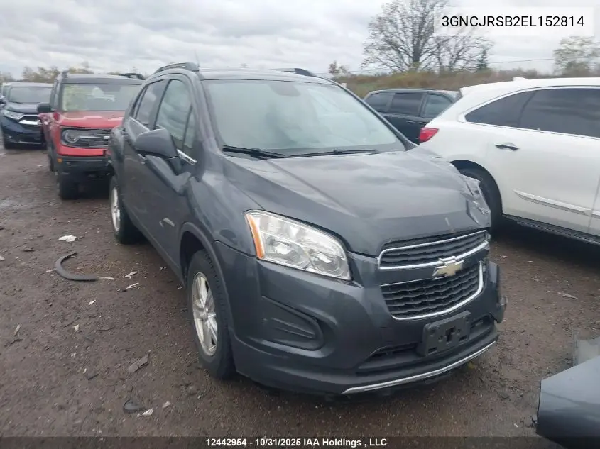 3GNCJRSB2EL152814 2014 Chevrolet Trax 2Lt