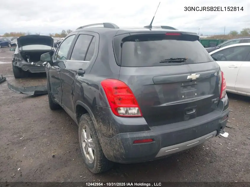 3GNCJRSB2EL152814 2014 Chevrolet Trax 2Lt