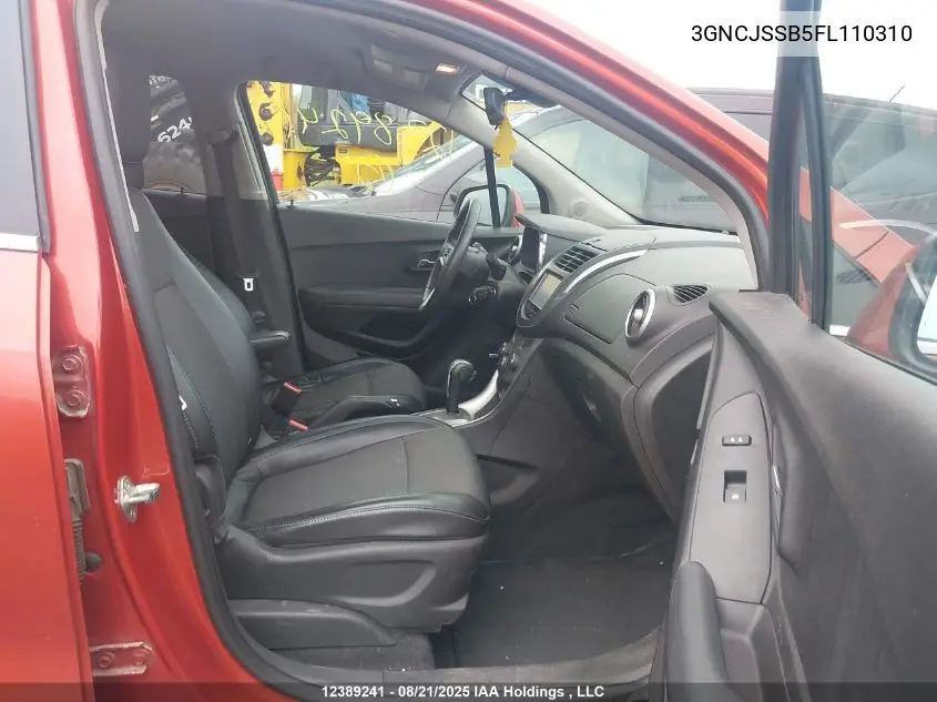 3GNCJSSB5FL110310 2015 Chevrolet Trax 2Lt