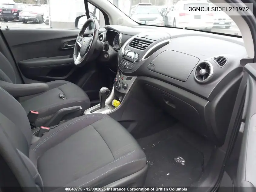 3GNCJLSB0FL211972 2015 Chevrolet Trax
