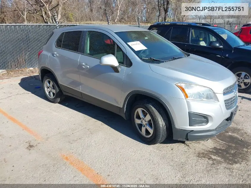 3GNCJPSB7FL255751 2015 Chevrolet Trax 1Ls