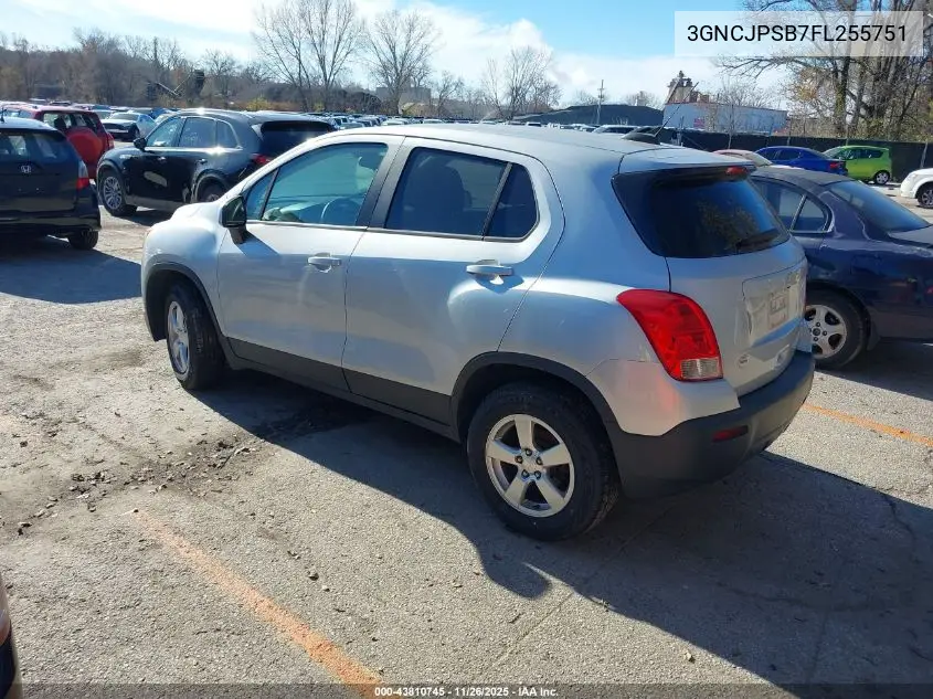 3GNCJPSB7FL255751 2015 Chevrolet Trax 1Ls