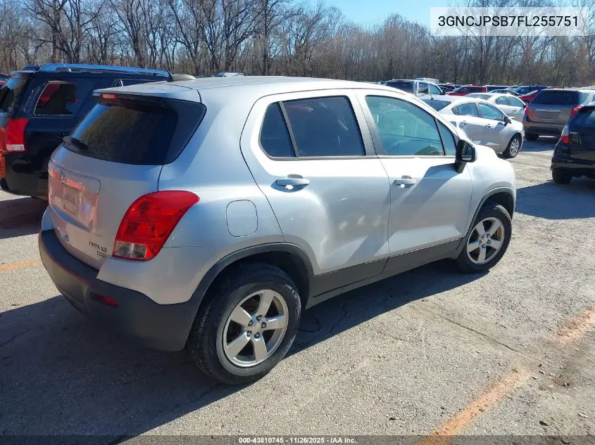 3GNCJPSB7FL255751 2015 Chevrolet Trax 1Ls