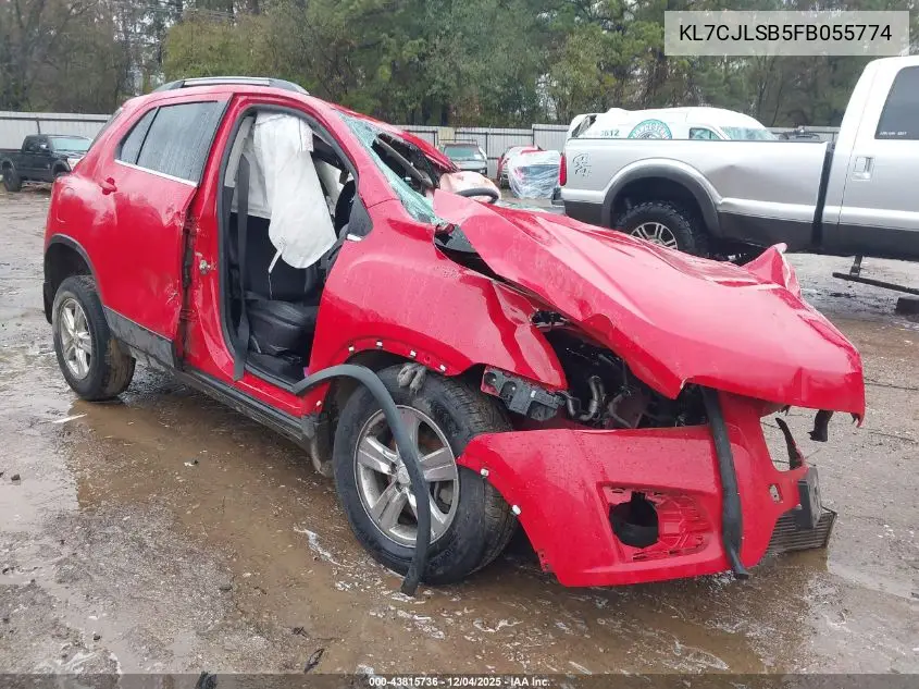 KL7CJLSB5FB055774 2015 Chevrolet Trax Lt