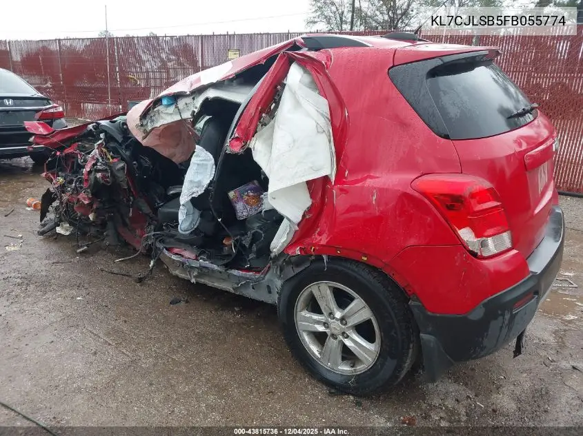 KL7CJLSB5FB055774 2015 Chevrolet Trax Lt