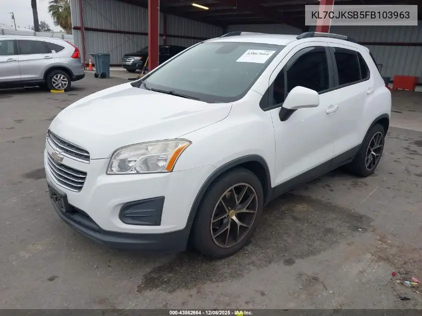 KL7CJKSB5FB103963 2015 Chevrolet Trax 1Ls