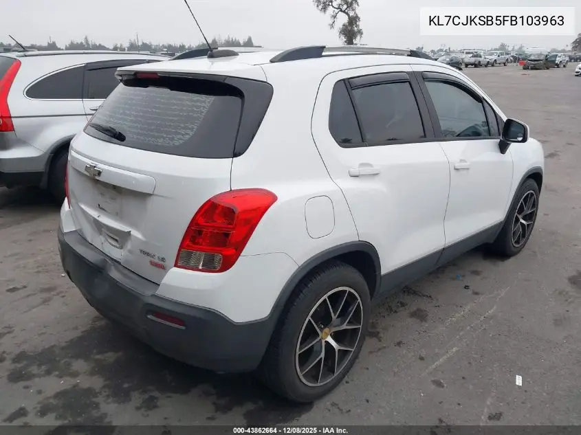 KL7CJKSB5FB103963 2015 Chevrolet Trax 1Ls