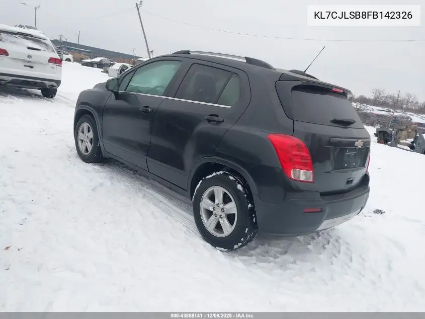 KL7CJLSB8FB142326 2015 Chevrolet Trax Lt