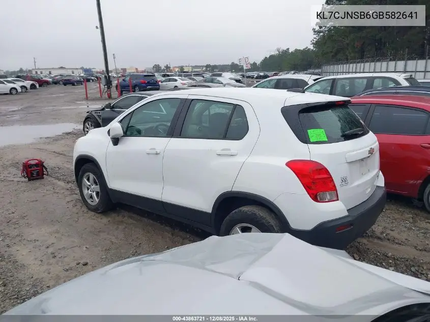 KL7CJNSB6GB582641 2016 Chevrolet Trax 1Ls