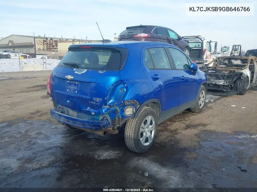KL7CJKSB9GB646766 2016 Chevrolet Trax 1Ls