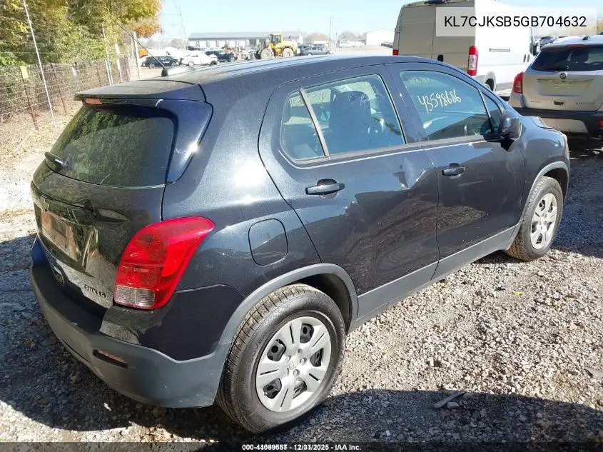 KL7CJKSB5GB704632 2016 Chevrolet Trax 1Ls