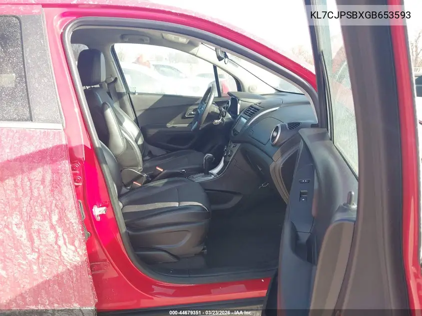 KL7CJPSBXGB653593 2016 Chevrolet Trax Lt
