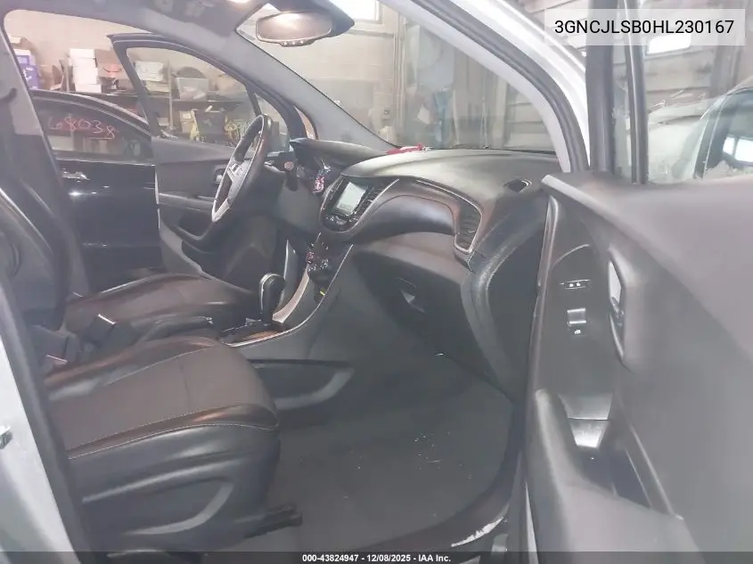 3GNCJLSB0HL230167 2017 Chevrolet Trax Lt