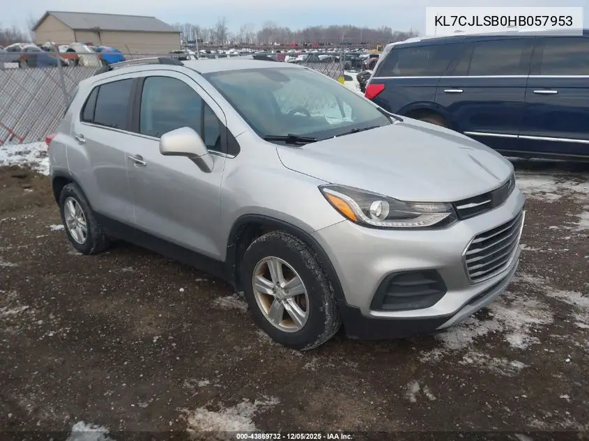 KL7CJLSB0HB057953 2017 Chevrolet Trax Lt