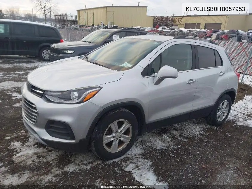 KL7CJLSB0HB057953 2017 Chevrolet Trax Lt
