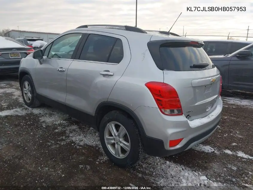 KL7CJLSB0HB057953 2017 Chevrolet Trax Lt