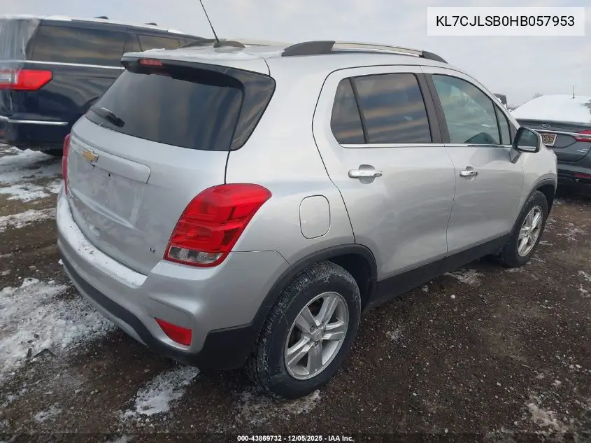 KL7CJLSB0HB057953 2017 Chevrolet Trax Lt