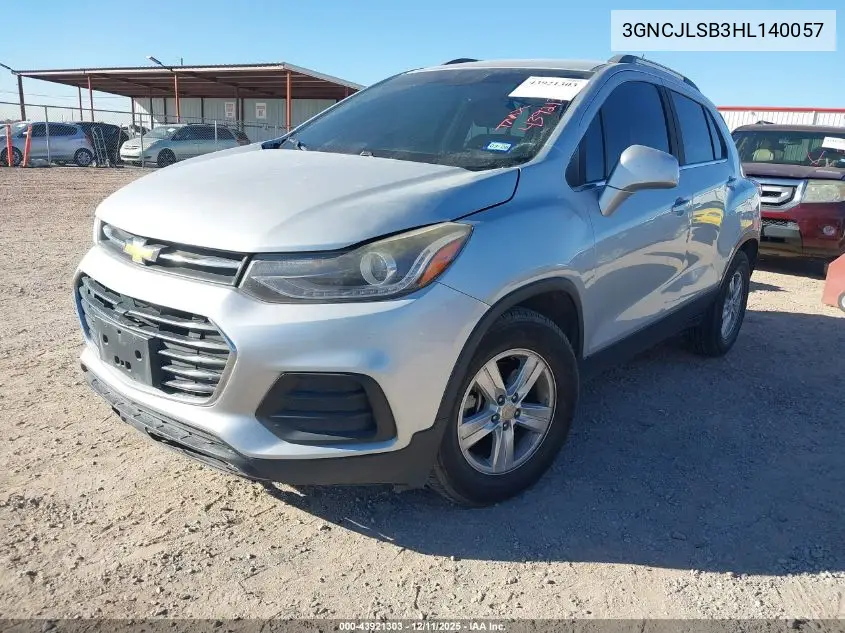 3GNCJLSB3HL140057 2017 Chevrolet Trax Lt