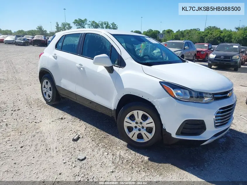 KL7CJKSB5HB088500 2017 Chevrolet Trax Ls