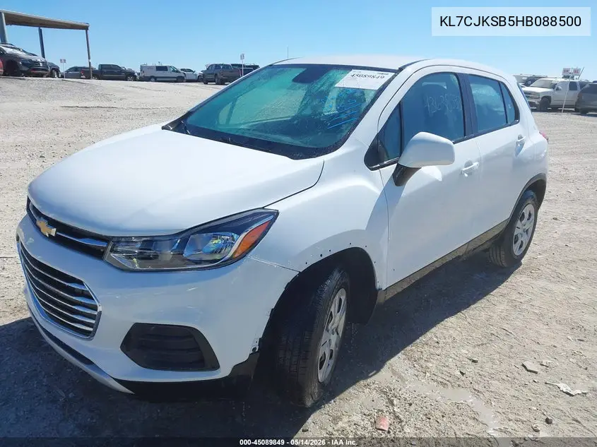KL7CJKSB5HB088500 2017 Chevrolet Trax Ls