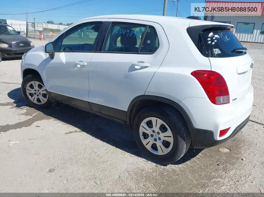 KL7CJKSB5HB088500 2017 Chevrolet Trax Ls