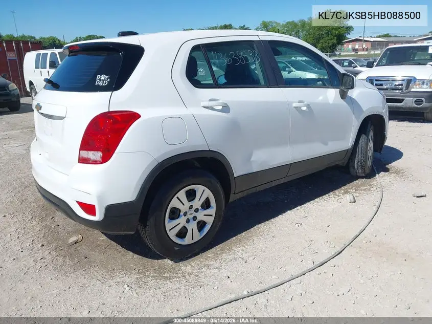 KL7CJKSB5HB088500 2017 Chevrolet Trax Ls