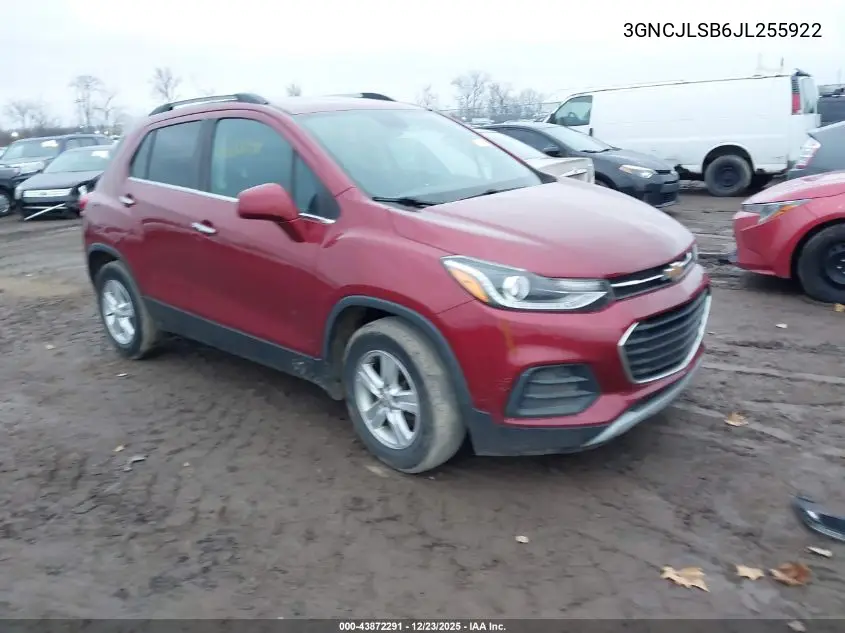3GNCJLSB6JL255922 2018 Chevrolet Trax Lt