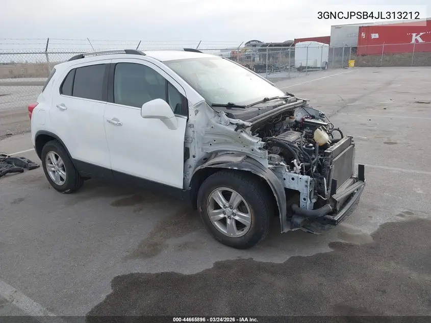 3GNCJPSB4JL313212 2018 Chevrolet Trax Lt