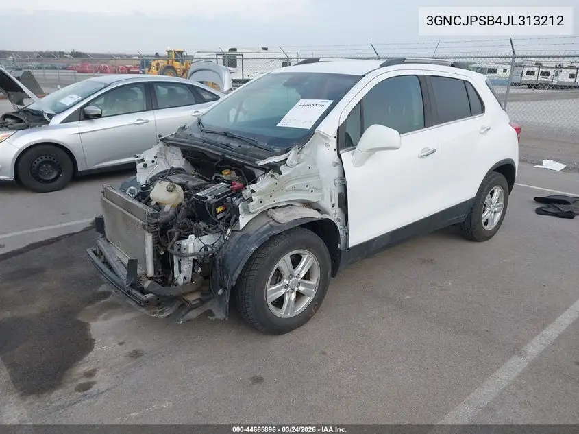 3GNCJPSB4JL313212 2018 Chevrolet Trax Lt
