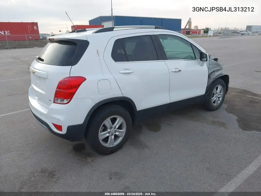 3GNCJPSB4JL313212 2018 Chevrolet Trax Lt