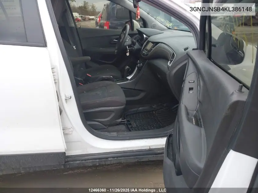 3GNCJNSB4KL386148 2019 Chevrolet Trax Ls