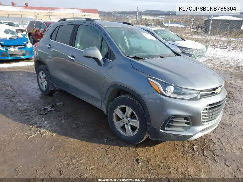 KL7CJPSB0KB785304 2019 Chevrolet Trax Lt