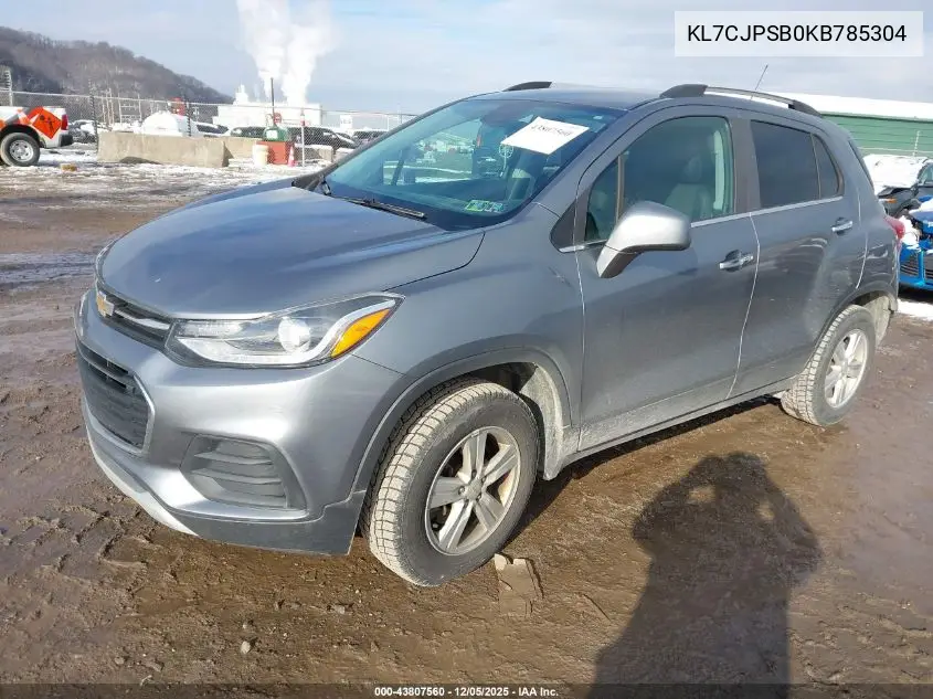KL7CJPSB0KB785304 2019 Chevrolet Trax Lt