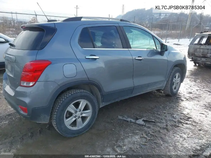 KL7CJPSB0KB785304 2019 Chevrolet Trax Lt