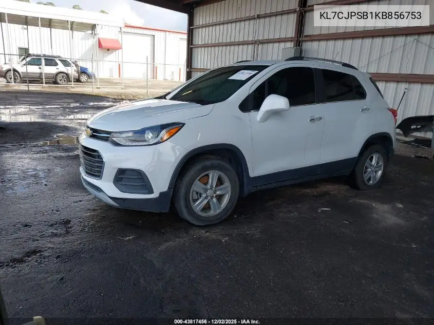 KL7CJPSB1KB856753 2019 Chevrolet Trax Lt