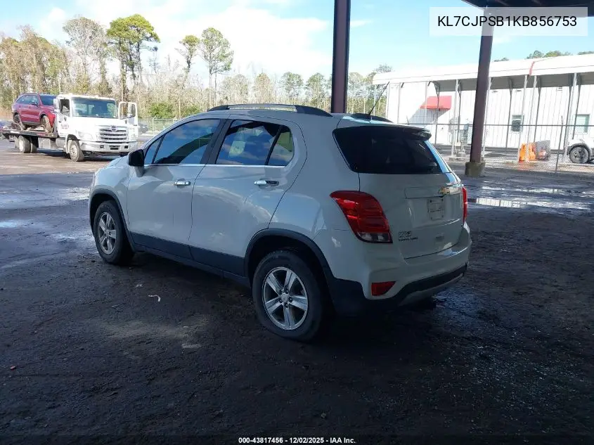 KL7CJPSB1KB856753 2019 Chevrolet Trax Lt