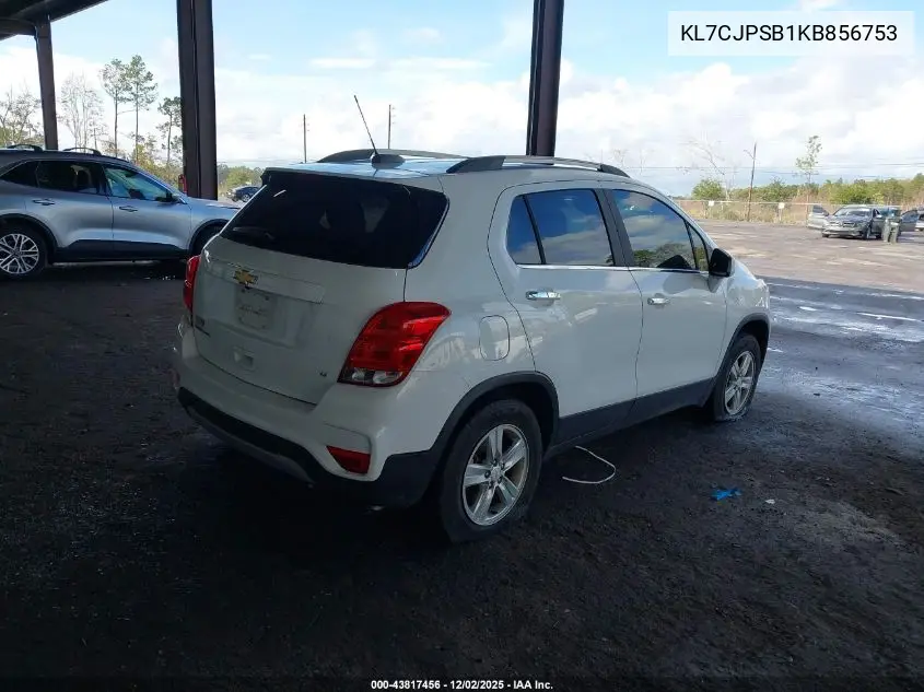 KL7CJPSB1KB856753 2019 Chevrolet Trax Lt