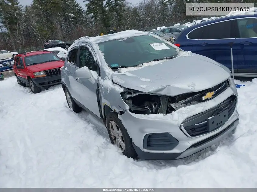 KL7CJPSB4KB751656 2019 Chevrolet Trax Lt