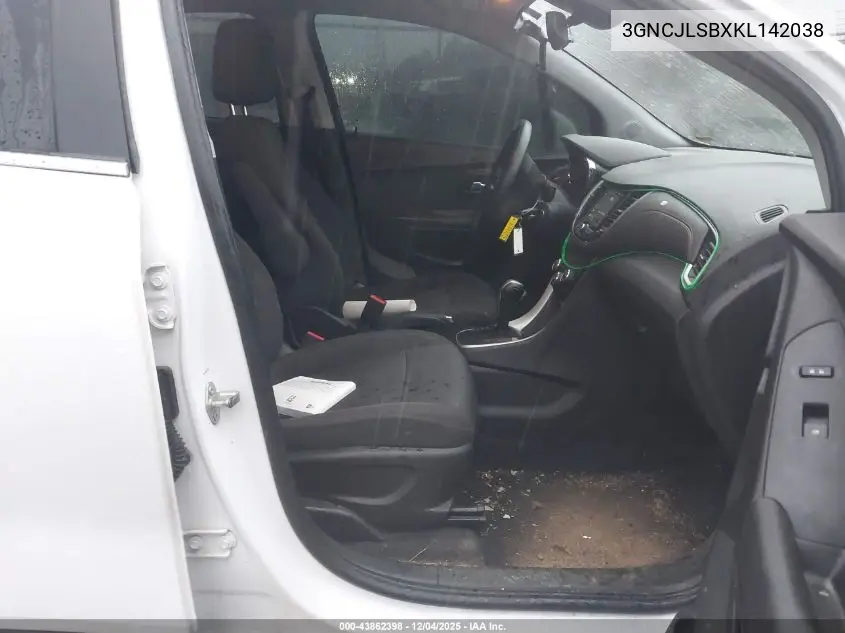 3GNCJLSBXKL142038 2019 Chevrolet Trax Lt