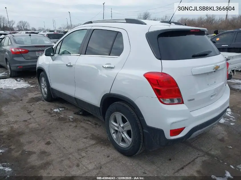 3GNCJLSB8KL366604 2019 Chevrolet Trax 1Lt