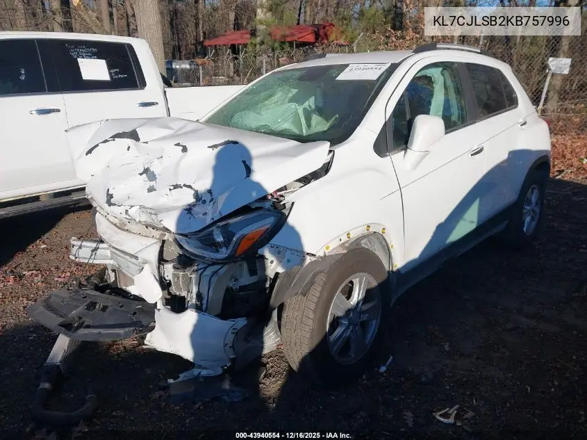 KL7CJLSB2KB757996 2019 Chevrolet Trax Lt